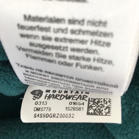 Mountain Hardwear Green Microchill Zip Fleece - Picture 5 of 8